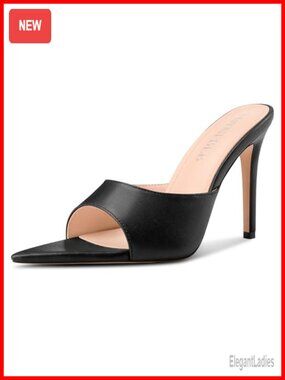 Stiletto High Heel Peep Toe Mules Sandals Slingback Wedding Prom Dress Shoes
